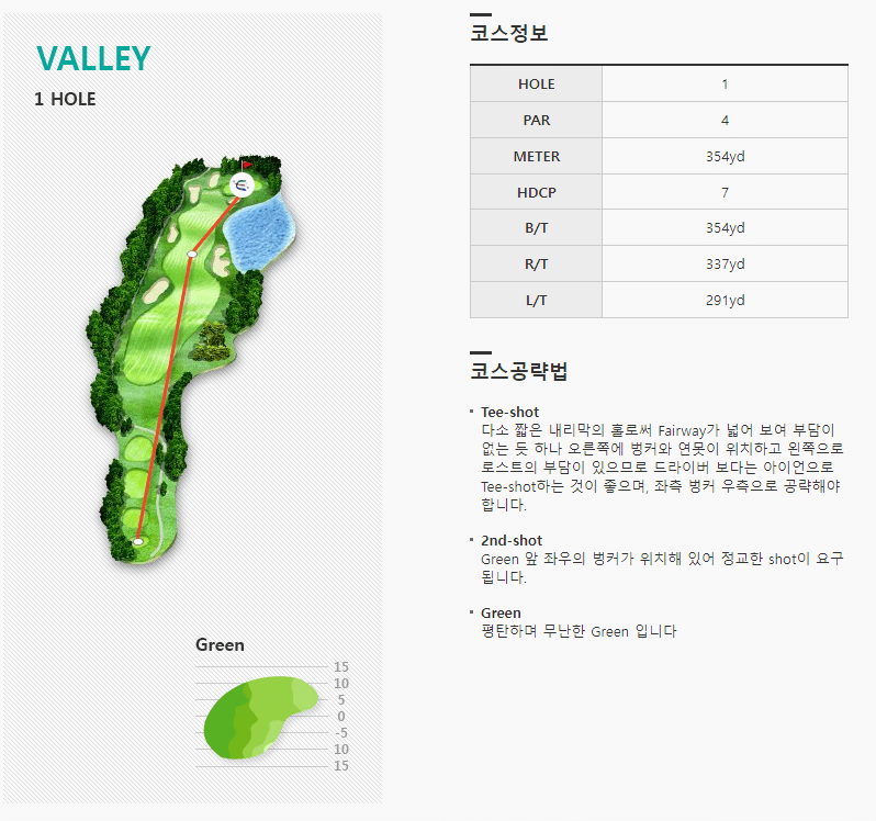 엘리시안강촌 컨트리클럽 밸리코스 1