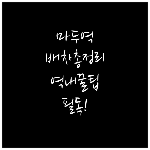 마두역 평일 및 휴일 배차 간격과 역..