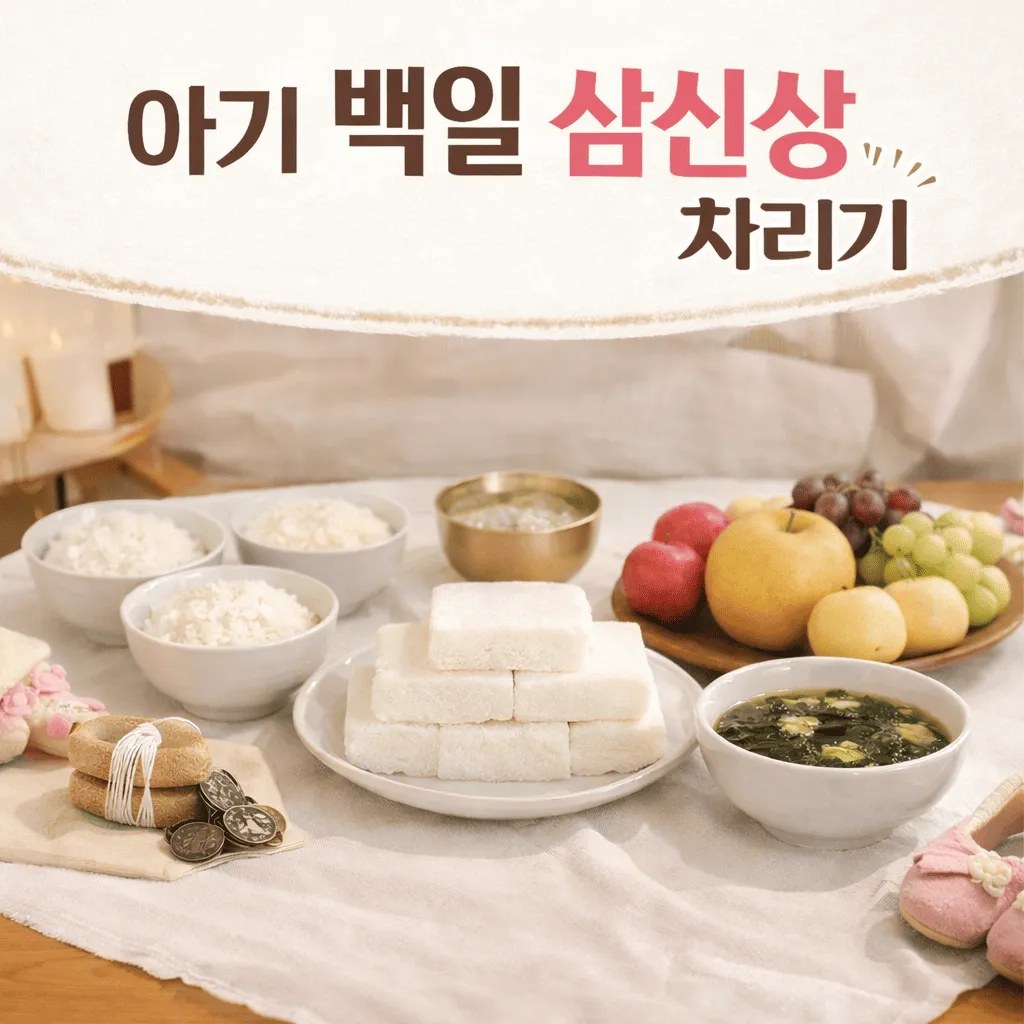 백일 삼신상 차리기