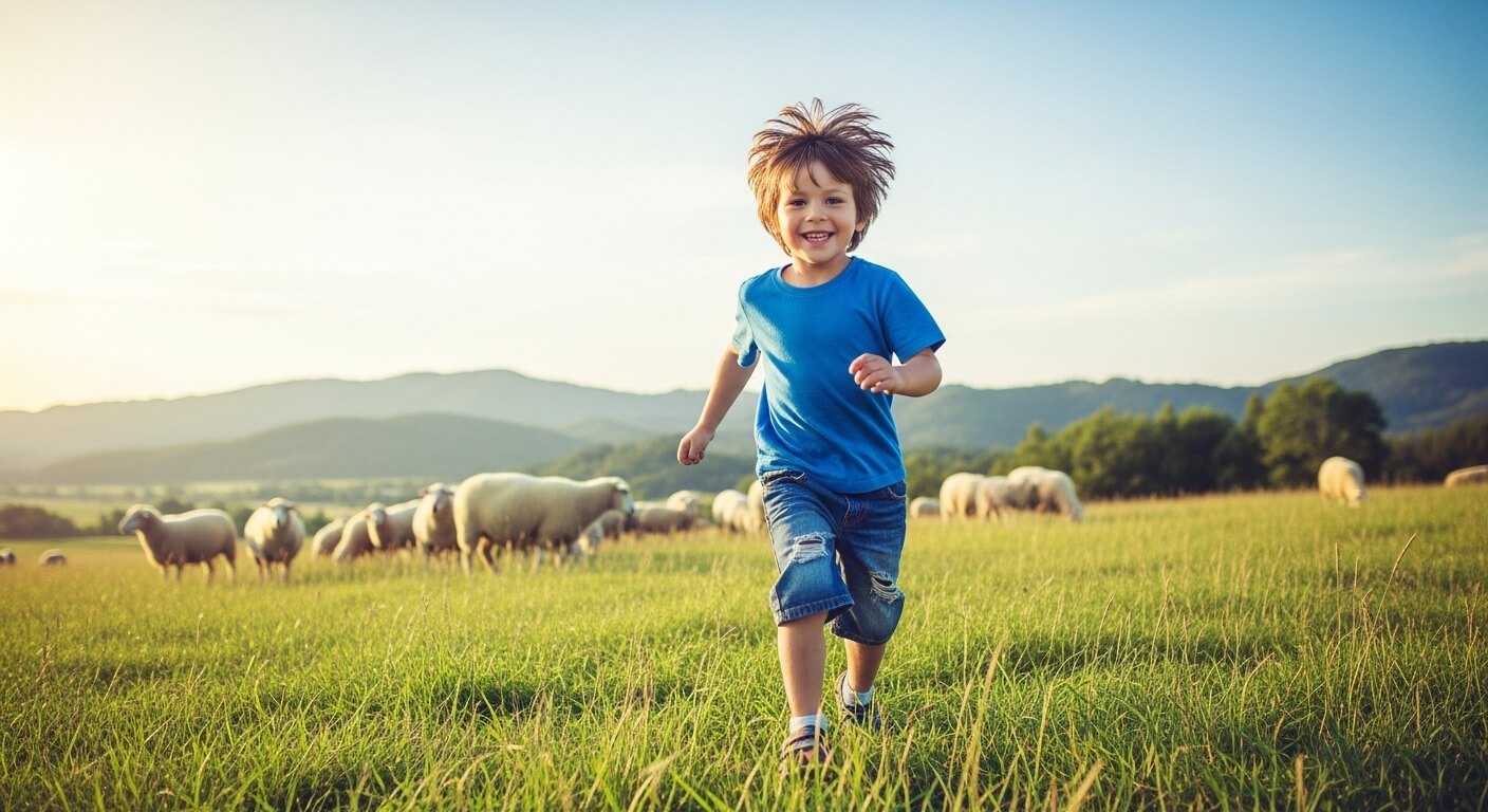 초등학교 여름방학 대관령 양떼목장
