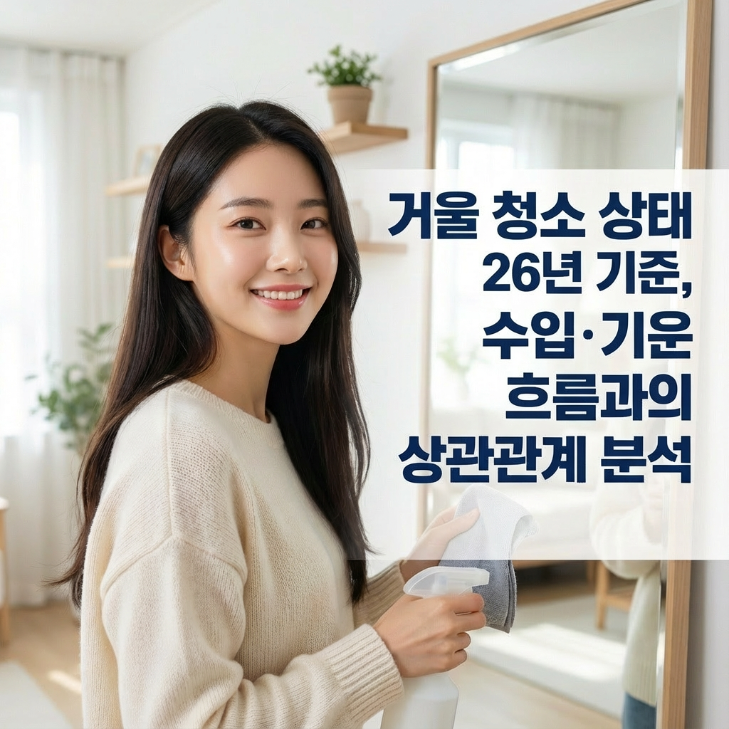 거울 청소 상태 26년 기준 ｜ 수입&middot;기운 흐름과의 상관관계 분석