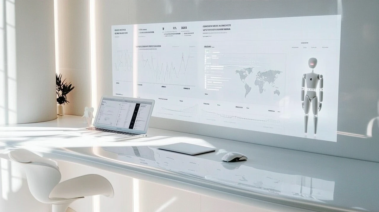 2025년 글로벌 AI 로봇 ETF 실적을 한눈에 보여주는 디지털 대시보드와 퍼포먼스 차트로 최신 테마형 ETF 투자전략과 AI 로봇 ETF 비교 정보를 한 번에 확인할 수 있습니다. AI ETF, 로봇 ETF, 테마형 ETF, 글로벌 ETF, 현황분석 등 투자자 정보 제공.
