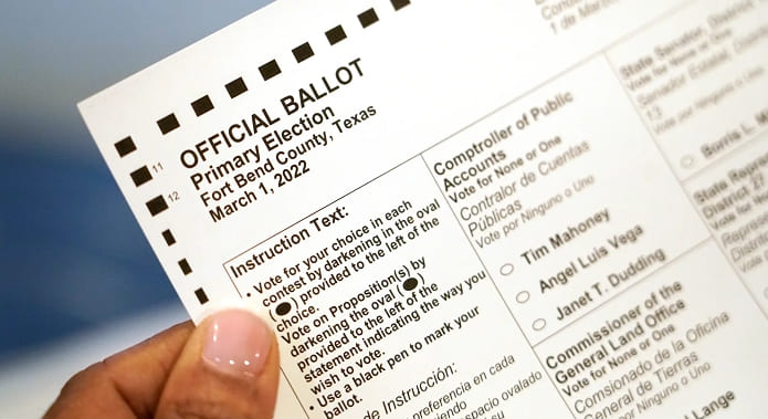 텍사스 프라이머리(예비선거), 2만7000여 통 부적격 우편투표 거부 Texas flagged 27,000 mail ballots for rejection in primary 