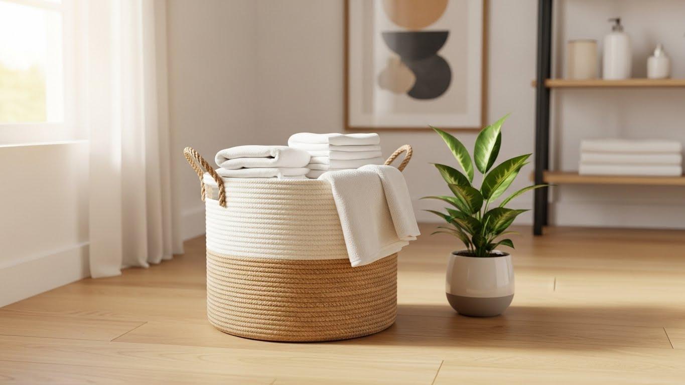 인테리어 빨래통