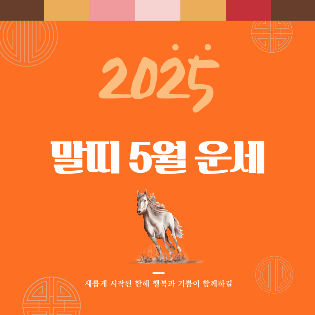 2025년 을사년 『말띠』 5월 운세 썸네일