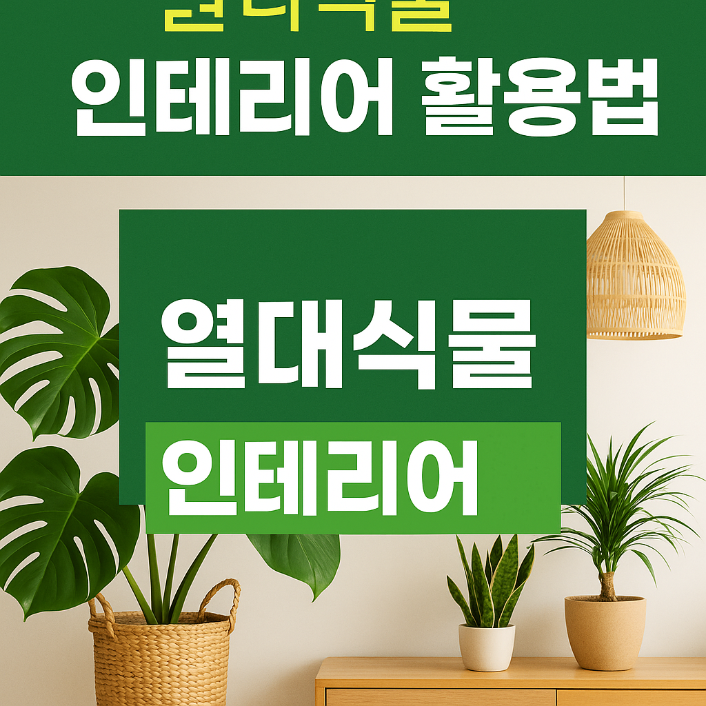 열대식물을 활용한 인테리어
