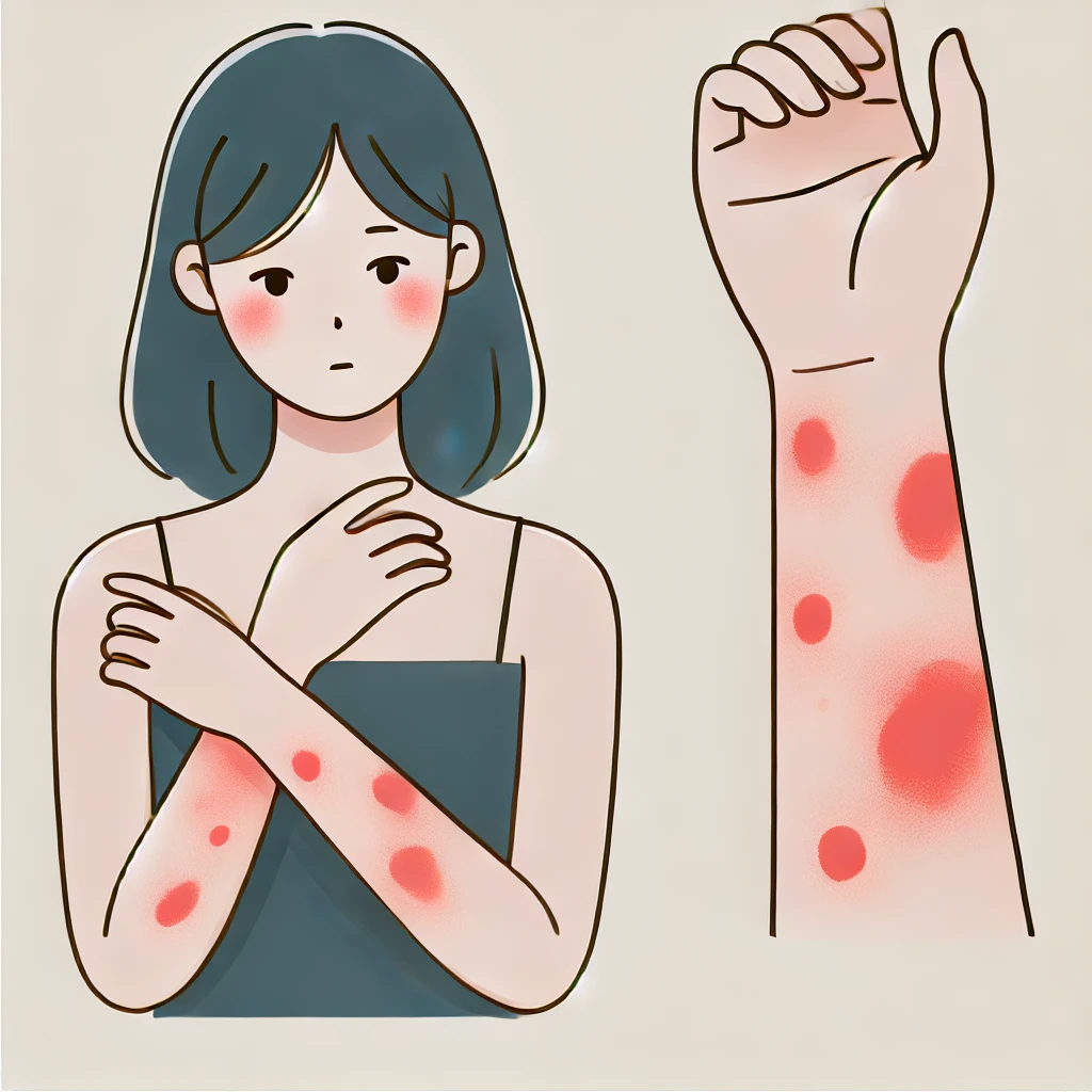 피부염을 표현한 사진