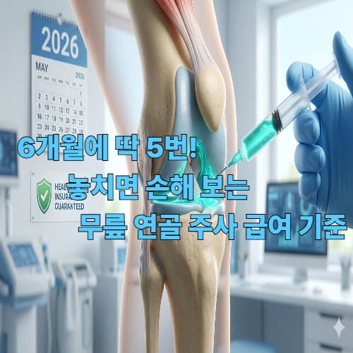 퇴행성 관절염 1~3단계 필독! 2026년 정형외과 급여 항목 총정리