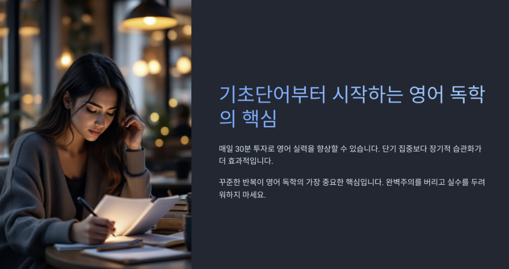 기초부터 시작하는 영단어