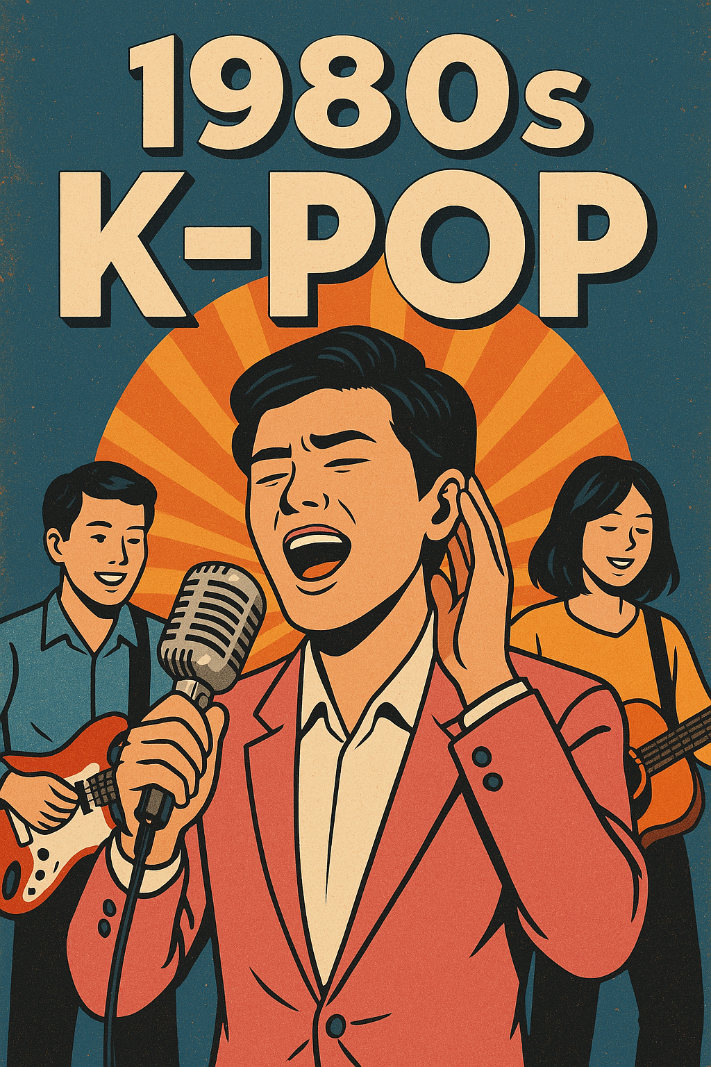 1980년대 한국의 대중가요 시장을 표현한 이미지