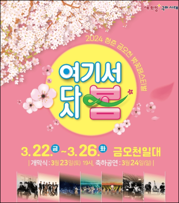 금오천 벚꽃 축제