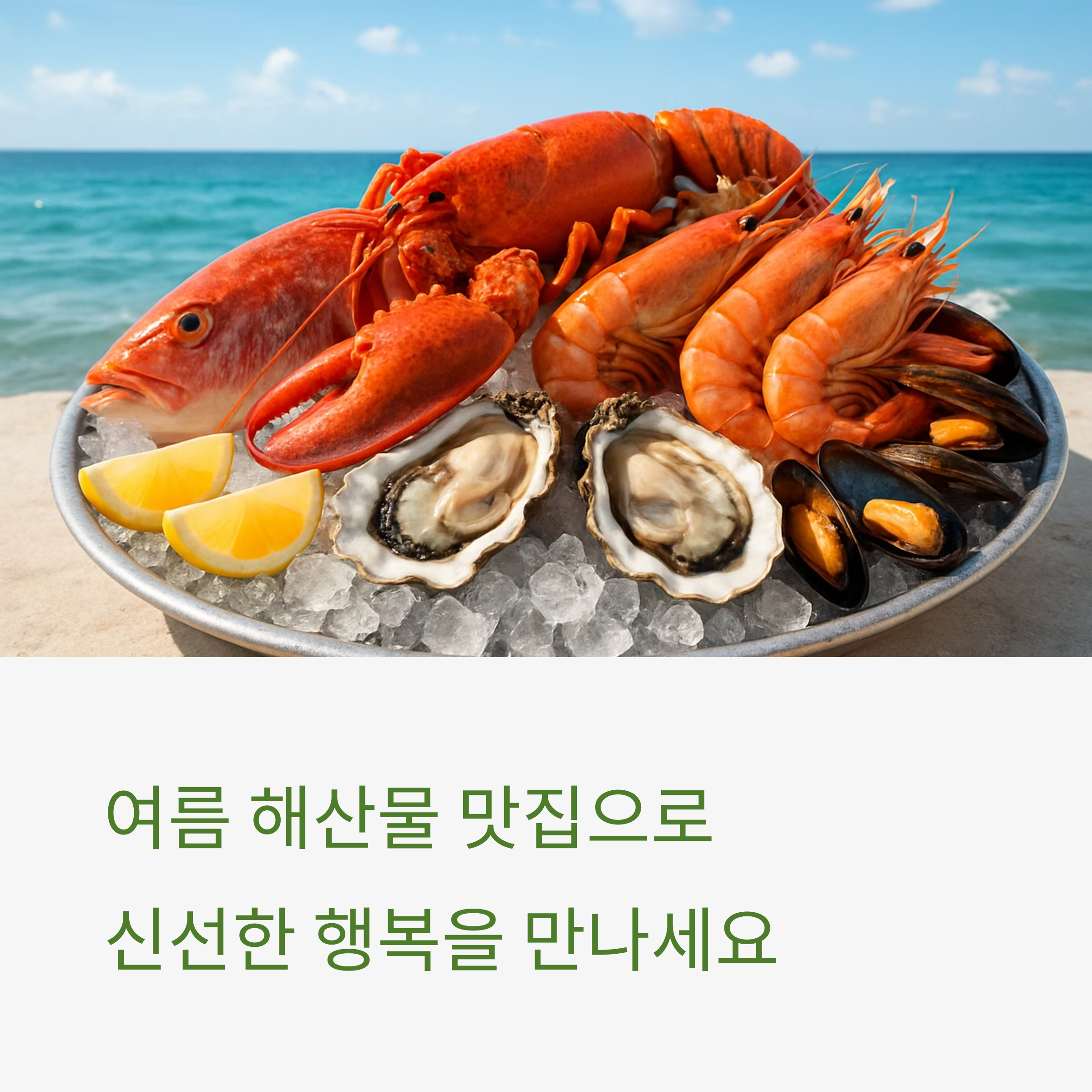 여름 추천 해산물 맛집