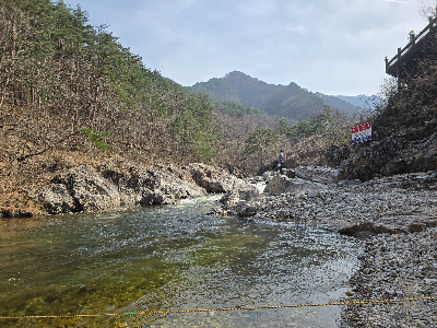 명경지수,천연 수영장