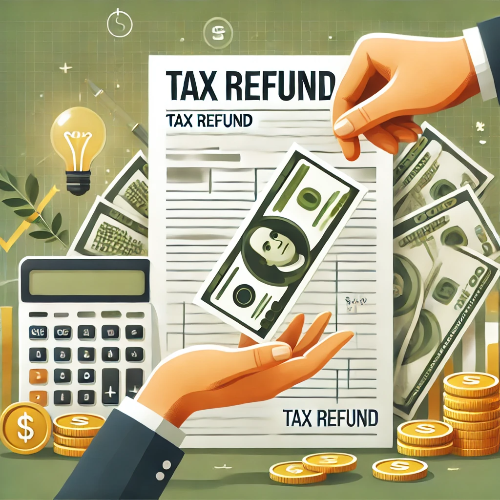 세금 환급 신청과 관련된 사진