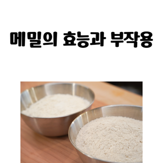 메밀의 효능과 부작용