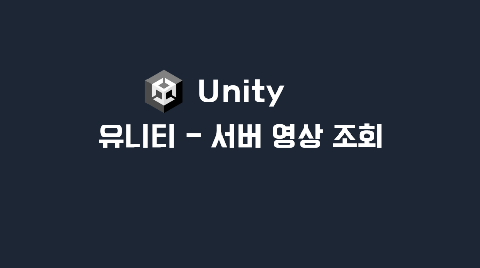 [유니티] 서버와의 영상 정보 불러오기