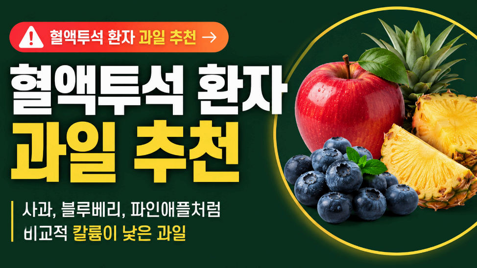 혈액투석 환자 과일 추천 이미지사진
