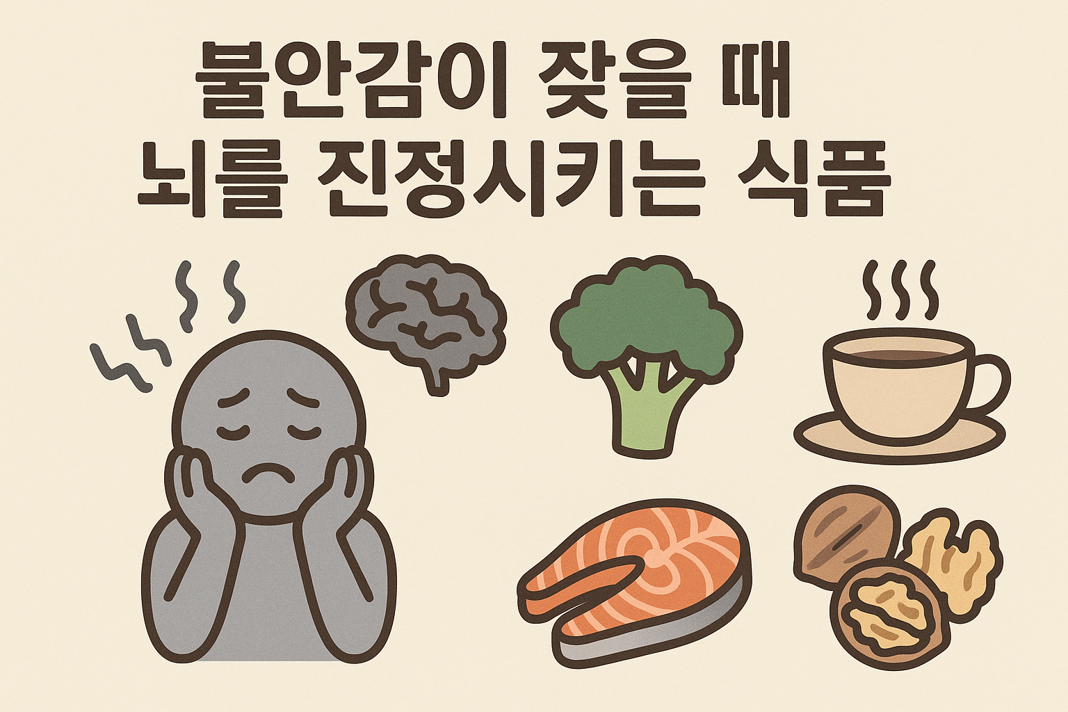 불안감이 잦을 때 뇌를 진정시키는 식품