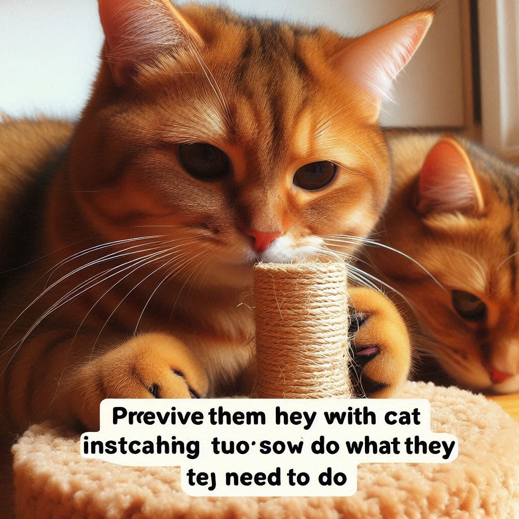 스크래칭 포스트와 안전한 공간