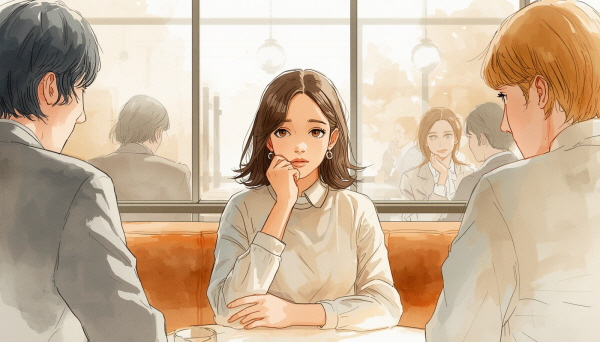 ISFP는 부드러운 사람이다. 겉으로는 조용하고 편안해 보이지만, 마음속 감정은 생각보다 훨씬 깊게 움직인다에 관한 그림입니다.