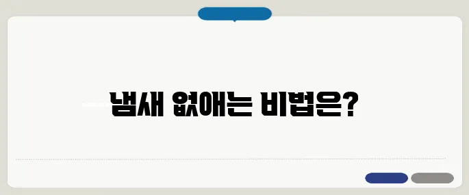차량 에어컨 냄새 제거 확실한 방법