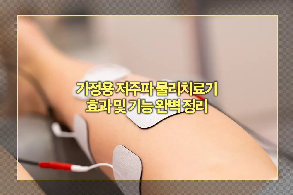 가정용 저주파 물리치료기 효과 기능