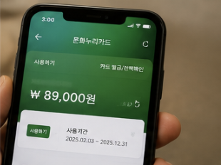 문화누리카드 사용처 온라인결제