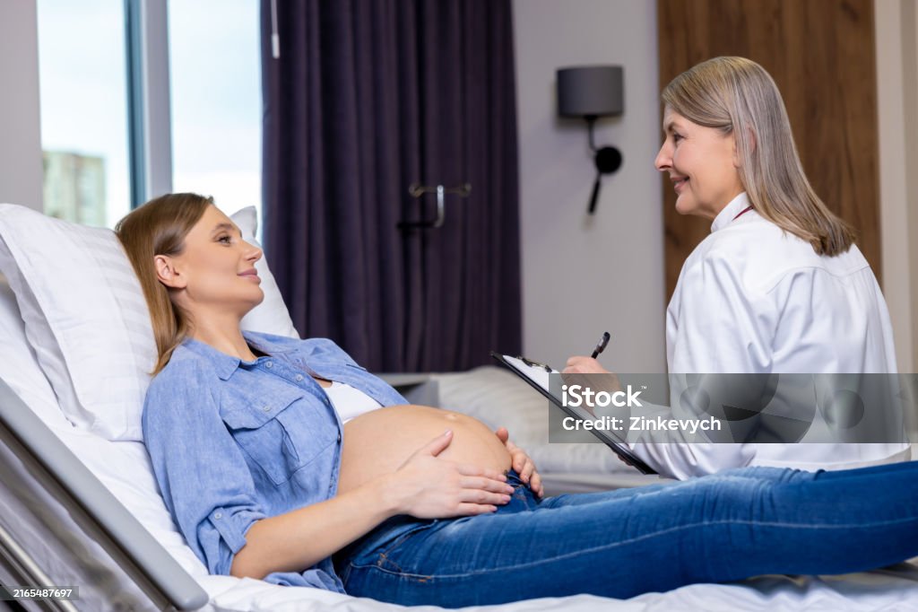 제왕절개를 준비중인 산모