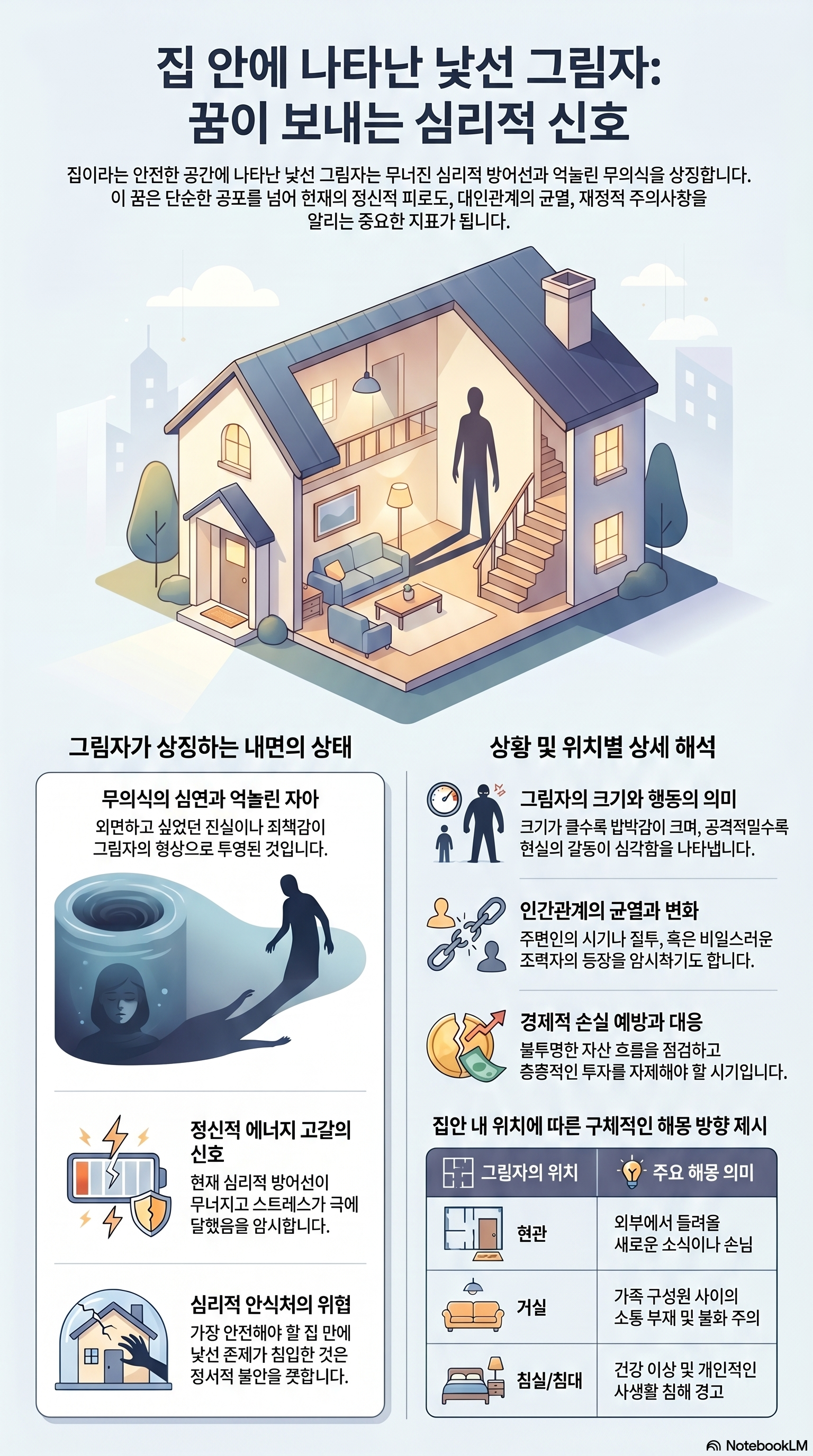 집안에 낯선 그림자가 나타나는 꿈