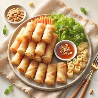 닭고기 커리소스 튀김말이