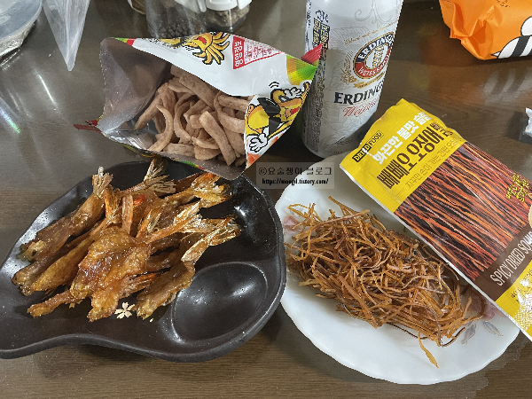 노브랜드-빼빼오-오징어-빨간맛-맥주안주들