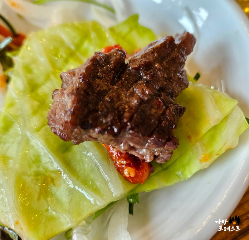 동탄 송도갈비 양배추쌈