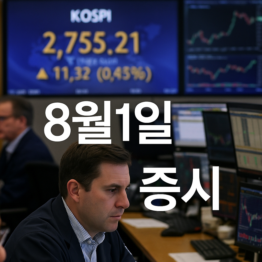 2025년 8월 1일 증시