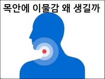목안에 이물감 왜 생길까