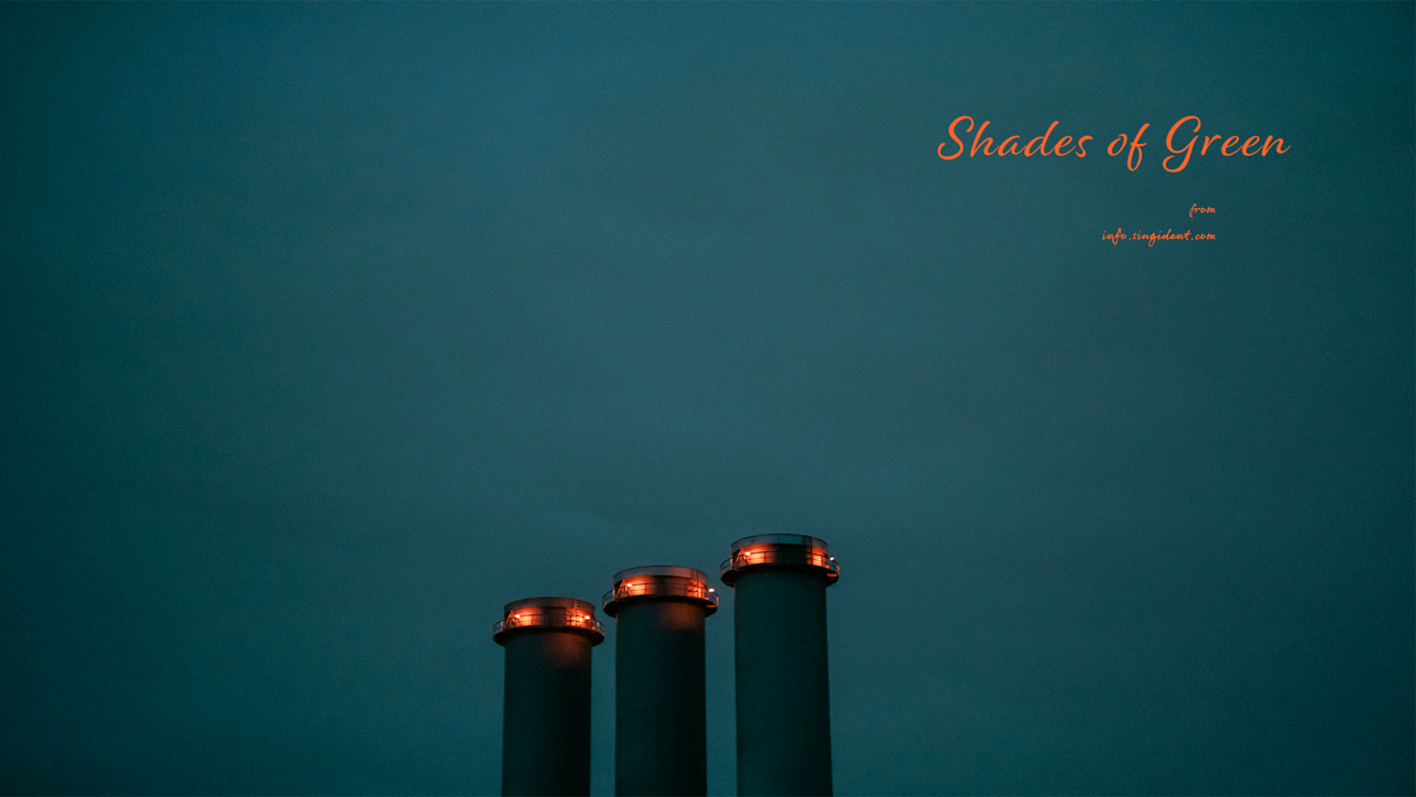 12 세 개의 굴뚝 C - Shades of Green 청록색배경화면