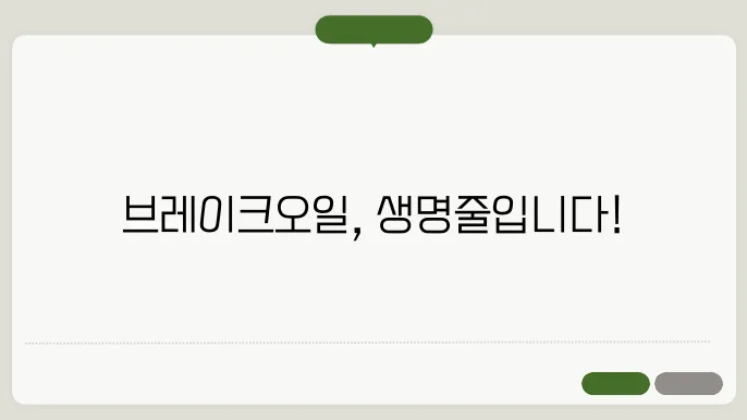 브레이크오일 교환주기