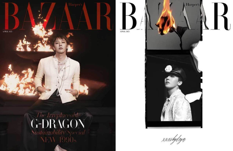 하퍼스바자와 촬영한 지드래곤 샤넬 화보