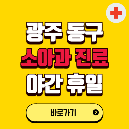 광주 동구 야간 소아과 진료병원 찾기 ❘ 24시 일요일 주말 연휴 응급진료 추천 잘하는 곳
