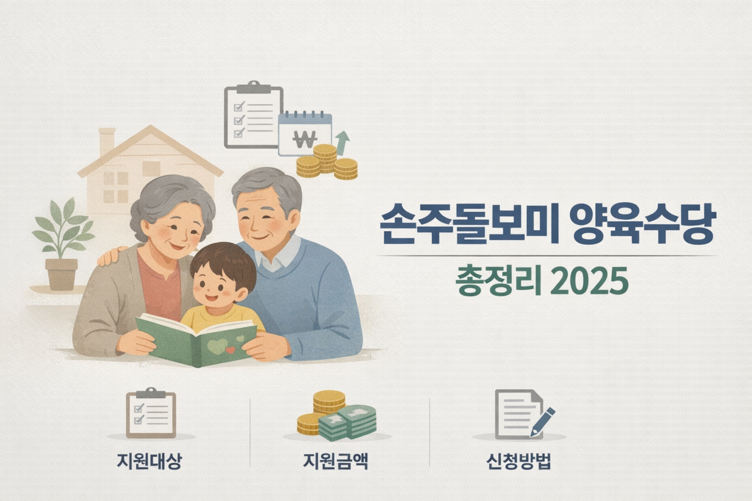 손주돌보미 양육수당 총정리 안내 이미지