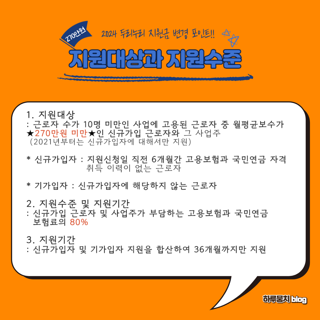 두리누리 지원금 지원 대상