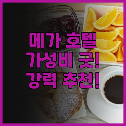 메가 호텔 미리.. 가성비 최고! 넓