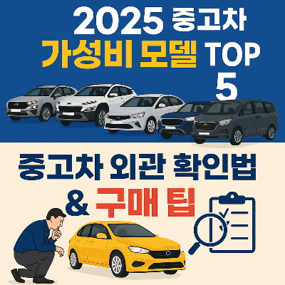 2025년 가성비좋은 중고차