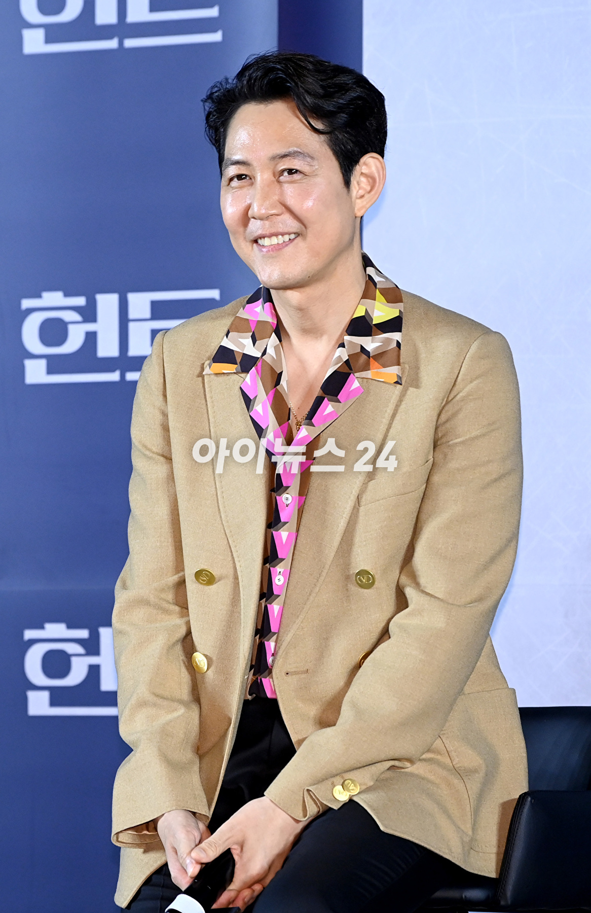 배우 정우성이 5일 오전 서울 성동구 성수 메가박스에서 열린 영화 '헌트'(감독 이정재) 제작보고회에 참석해 포토타임을 갖고 있다. [사진=정소희 기자]