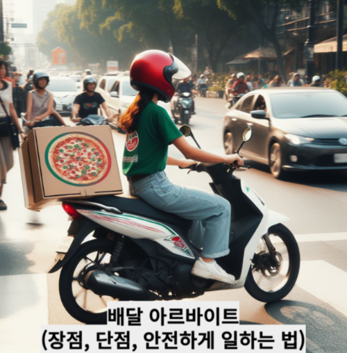 배달 아르바이트(장점, 단점, 안전하게 일하는 법)