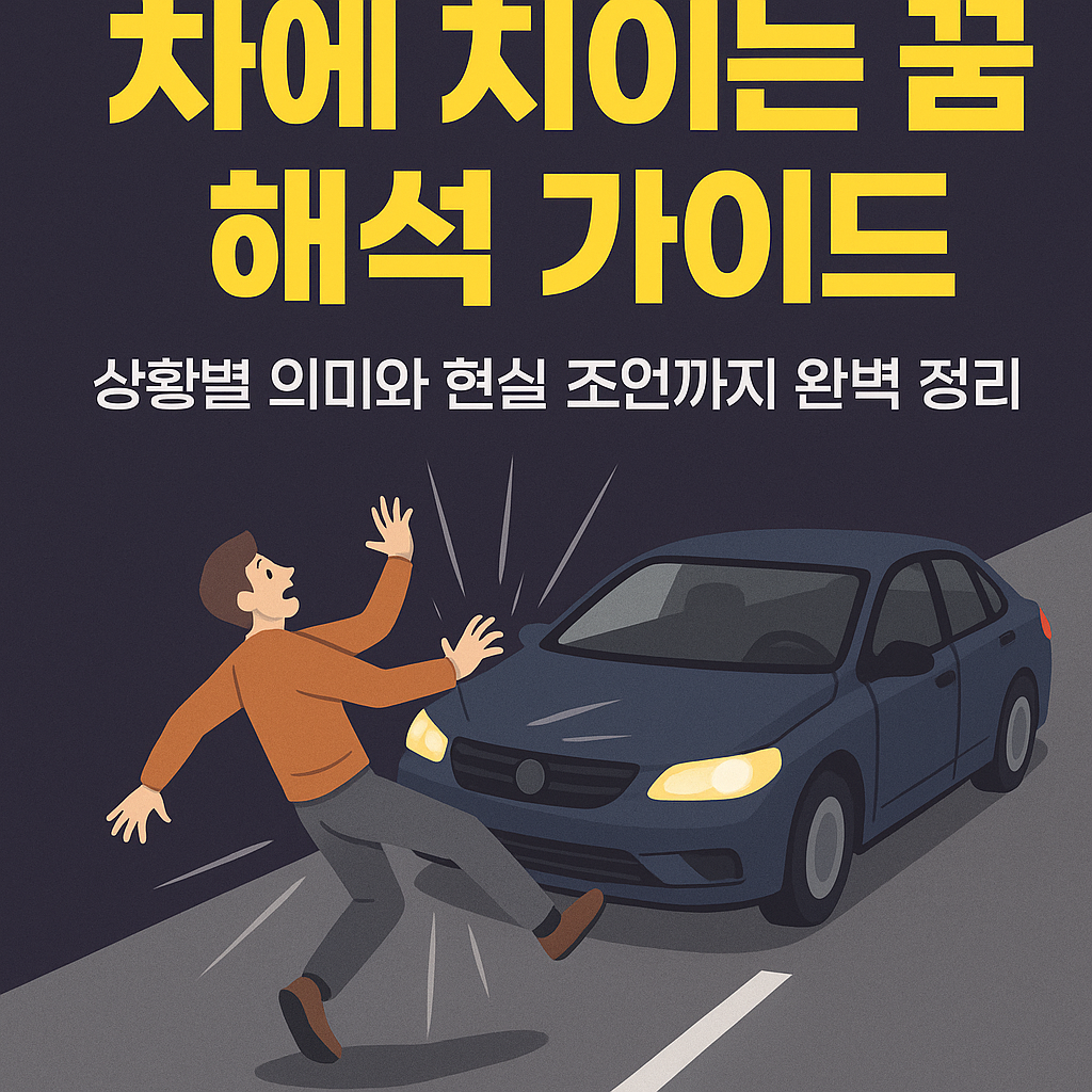 차에 치이는 꿈