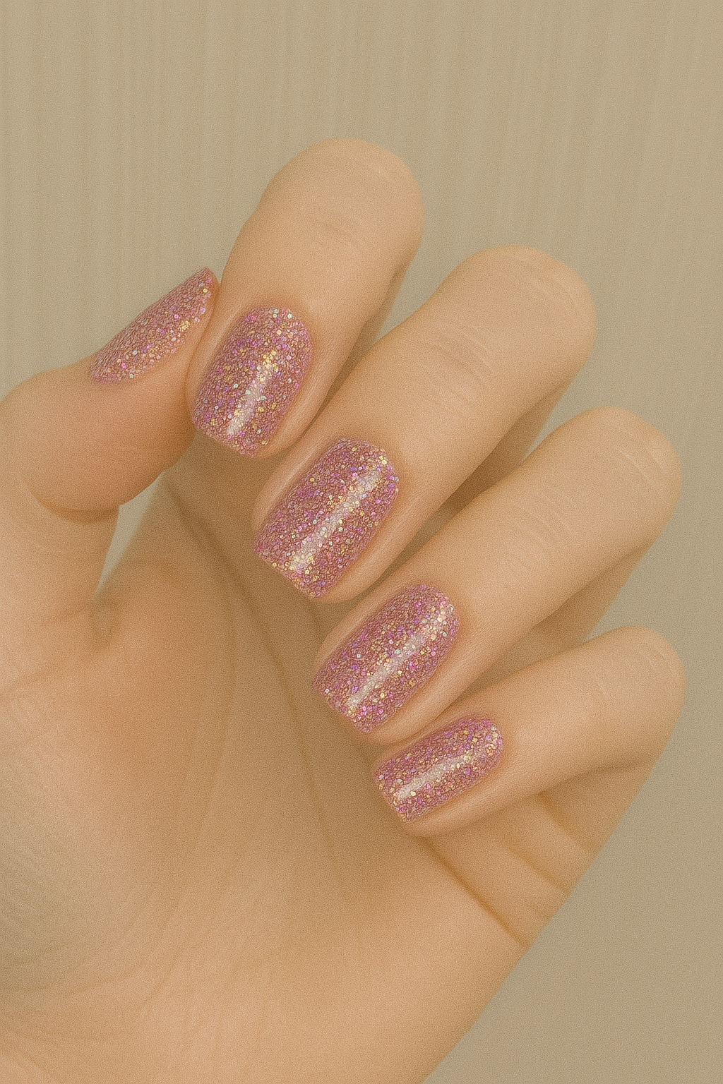 핑크 글리터네일