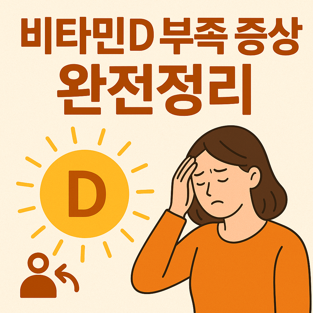 당신도 모르게 진행되는 비타민D 부족 증상