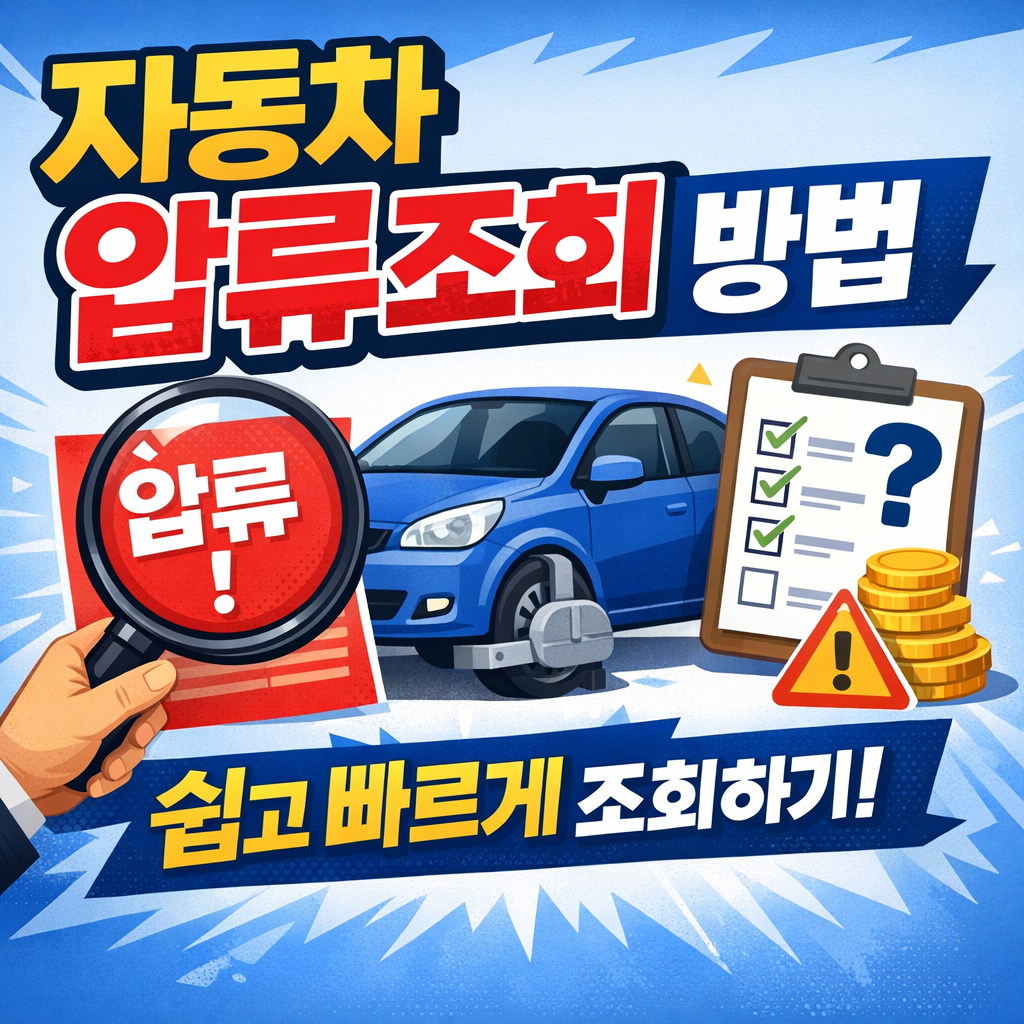 자동차 압류조회 방법