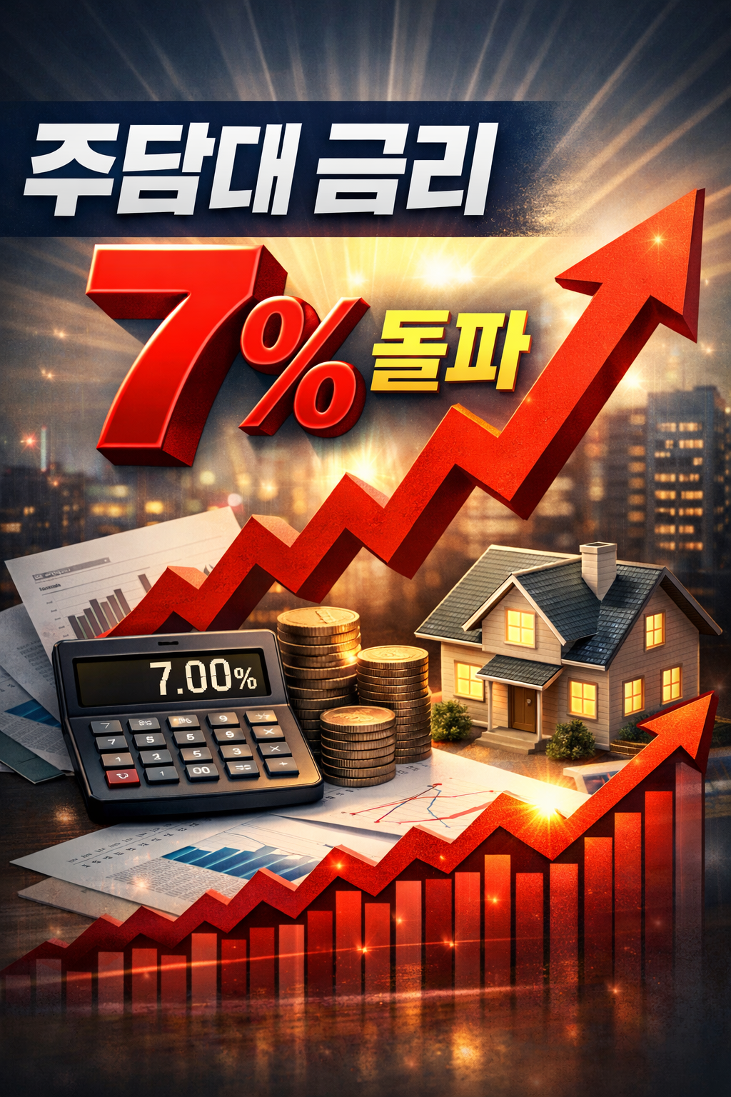 주담대 금리 7%대에 대한 이미지