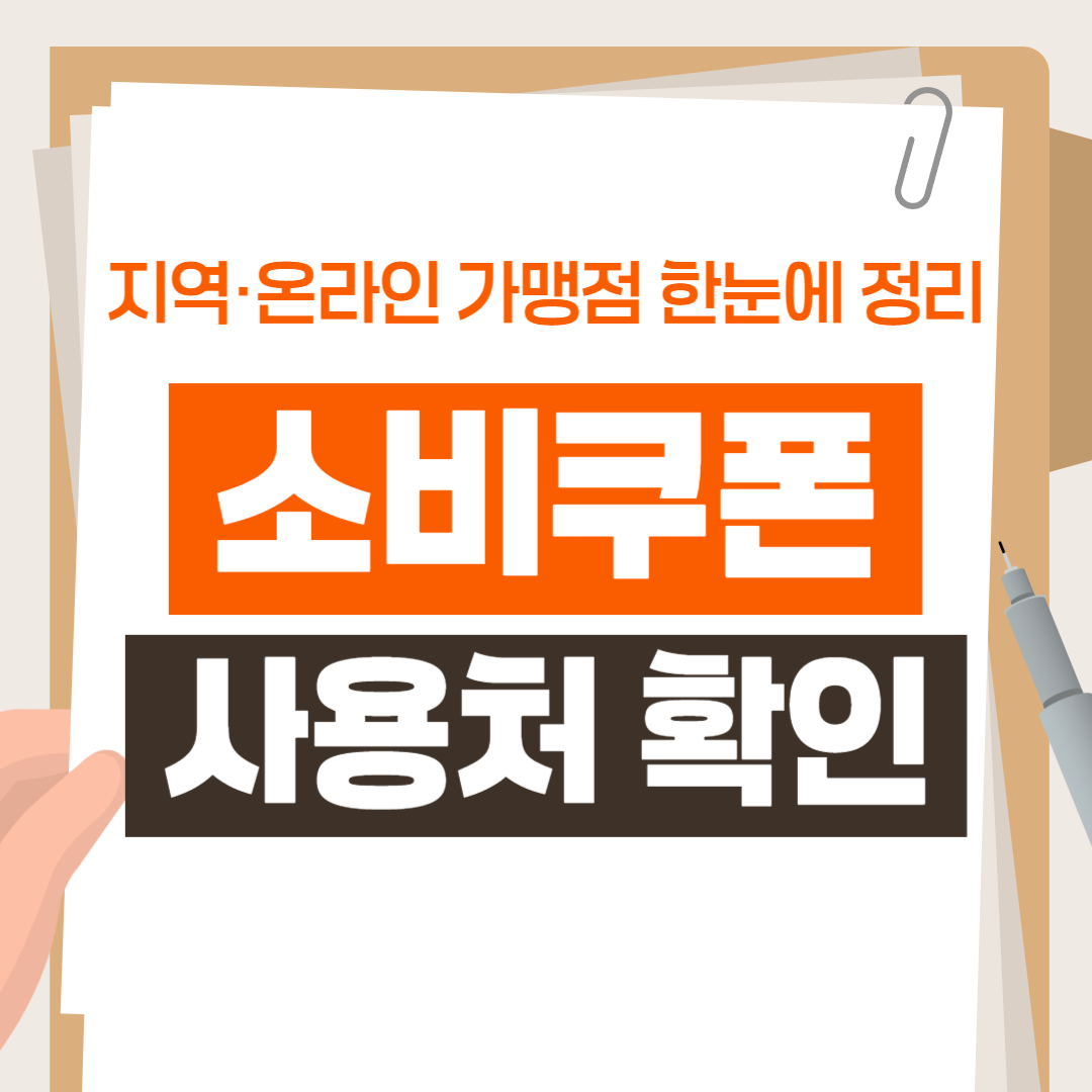 소비쿠폰 사용처 확인